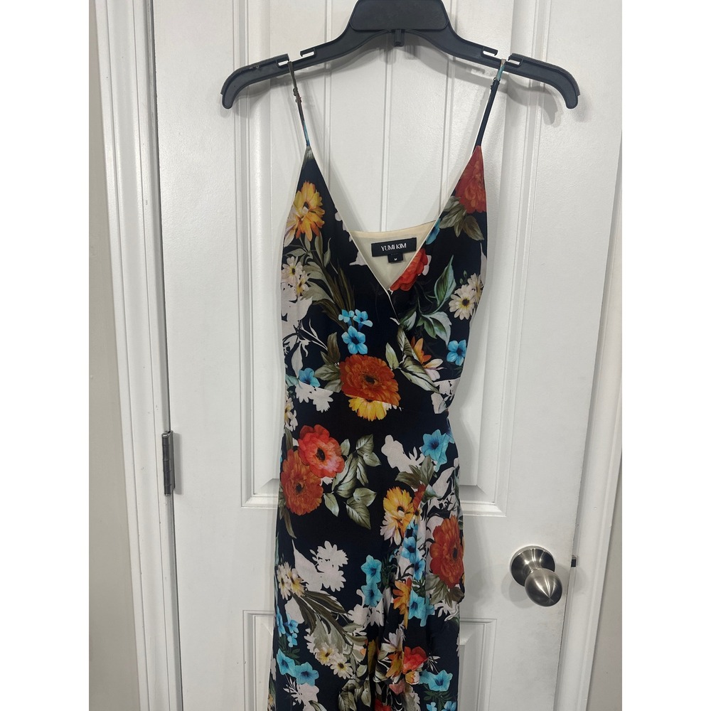 Yumi Kim Morning Glory Cross Roads Maxi Dress Floral High Low Wrap Medium - Picture 2 of 8